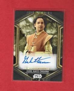 2023 Topps Star Wars Obi Wan Autographe Gabe Fonseca as Duke Kayo Organa A-GF - Imagen 1 de 3