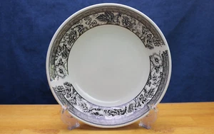 Wedgwood FLEUR DAMASK 4 Bowls 7 3/8 " Cereal Soup Pasta Black Floral England - Picture 1 of 4