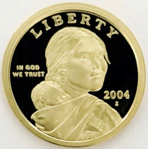 ⭐️2004*PROOF SACAGAWEA⭐️EXCEPTIONAL DCAM!⭐️HUGE THICK CAMEO!⭐️TOP NOTCH$⭐️ - Picture 1 of 2