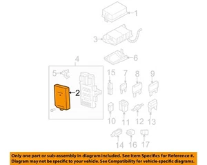 FORD OEM 04-08 F-150 Electrical Fuse Relay-Fuse Box Cover 2L1Z14A003DA - Picture 1 of 2