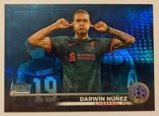 TOPPS STADIUM CLUB CHROME - Darwin NUNEZ - Blue Prism - Liverpool FC card