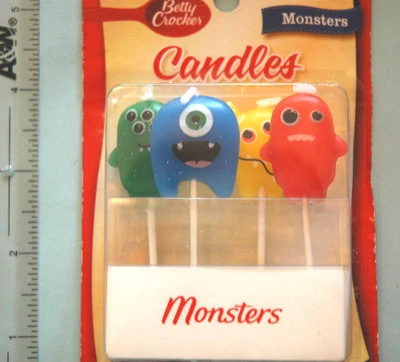 Cake Mate Monsters Candles Party Cup Cake Candle Monster Minions Halloween New - Image 1 of 3