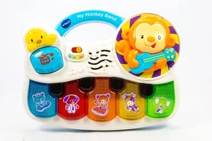 Vtech My Monkey Band Keyboard Early Learning Infant Toy Lights & Sounds VGC - Picture 1 of 6