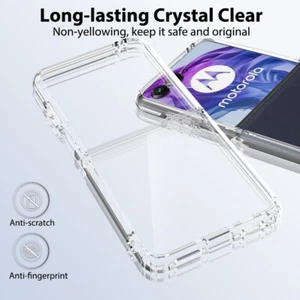 Funda Carcasa Transparente Acrílico Antigolpes Para Motorola Razr 50 Ultra - Imagen 1 de 7