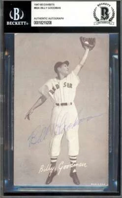 Autógrafo de novato Billy Goodman Beckett BAS firmado 1947-66 exposiciones Foto 1 de 2