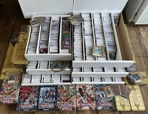 Yugioh 300 Cards Bundle Collection Joblot with 30 Holos INCLUDING YUGIOH TIN - Picture 1 of 7