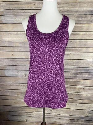 Camiseta sin mangas Koppen mediana púrpura remolino espalda deportiva sujetador de estante trasero corredor Foto 1 de 4