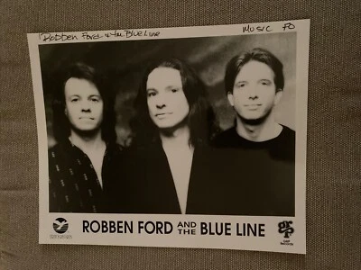 Foto de prensa de Robben Ford & The Blue Line 8x10”. Ver descripción. Foto 1 de 4