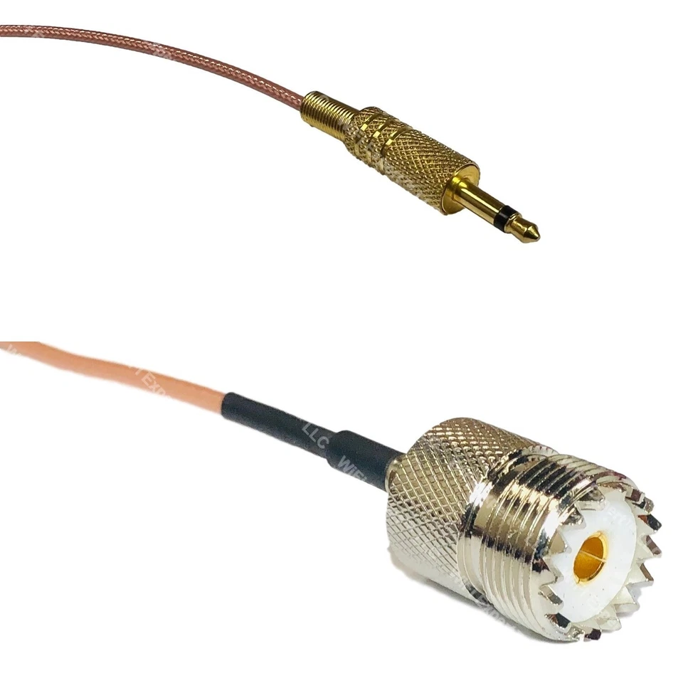 RG316 3.5mm 1/8 to SO239 UHF Female RF Cable Rapid-SHIP LOT - Image 1 of 1