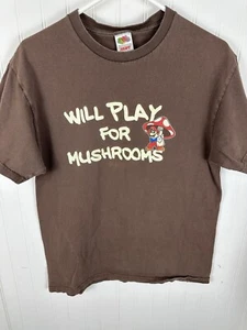 Camiseta gráfica de hombre Mario Will Play for Mushrooms manga corta L - Imagen 1 de 13