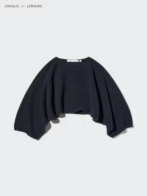 Uniqlo and Lemaire Collaboration Lamb Cropped Sweater Japan New 478486 Dec 2024 - Image 1 of 4