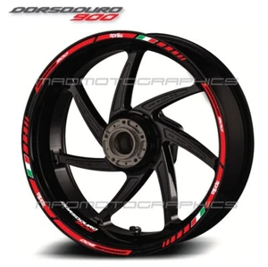 Dorsoduro 900 motorcycle wheel decals rim stickers stripes for aprilia Laminated - Picture 1 of 3