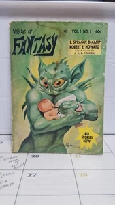WORLDS OF FANTASY. VOL.1 NO.1 - 1ST. ED. FEATURES A ROBERT E. HOWARD STORY - Picture 1 of 4