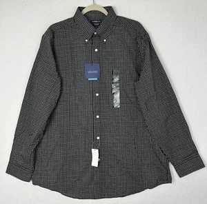 Camisa Croft & Barrow Para Hombre Calce Clásico Tela Ancha Manga Larga Botón Talla L Nueva con Etiquetas - Imagen 1 de 15