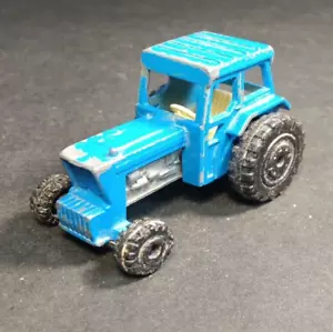 MATCHBOX Ford Tractor N46 Harvester 1/64 Blue Vintage Diecast Model Car - Imagen 1 de 4