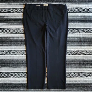 NWT Talbots Plus 16W Mid Rise Straight Leg Dress Career Pants Blue Italy Fabric - Picture 1 of 19