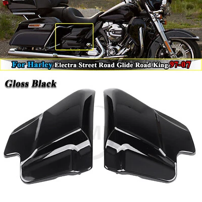 Vivid Black Side Cover For Harley Touring Electra Street Road Glide King 1997-07 — 第 1/4 张图片