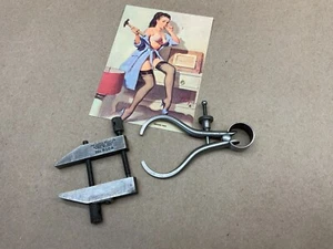 Tiny Caliper & 910A Clamp - Vintage Lufkin Tool Lot - Machinist ToolMaker Watch - Bild 1 von 10