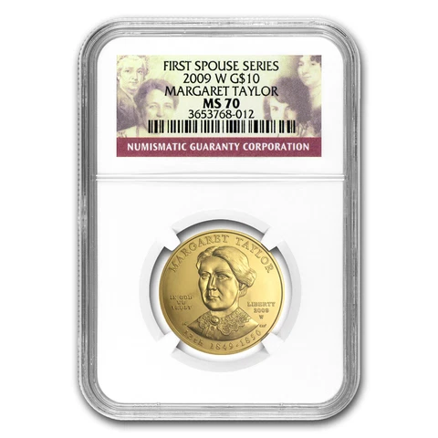 2009-W 1/2 oz Gold Margaret Taylor MS-70 NGC - SKU #64630 Cover