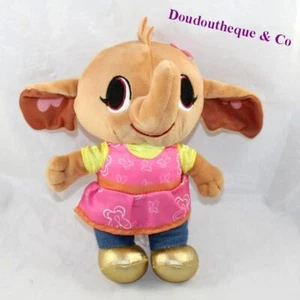 Peluche Sula éléphant FISHER PRICE Mattel Bing robe rose 23 cm (DOU) - Imagen 1 de 2