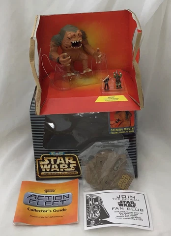 1996 Galoob Micro Machines Star Wars Action Fleet Rancor Open Box Cover
