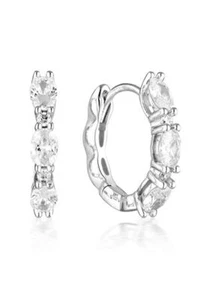Georgini Aurora Glimmer Earrings Silver IE977W - Picture 1 of 2