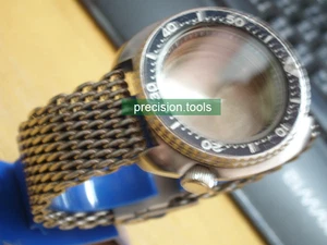 22mm Shark Mesh 0966 Polished 316L Solid Stainless Steel 6309 7040 Z22 Prospex - Picture 1 of 1