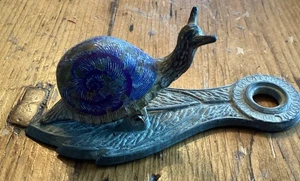 Vintage 1972  Allied Brass  Purple Shell Snail Note, Letter Holder Clip - Picture 1 of 6