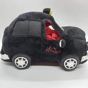 Edredón de felpa Hamleys London negro taxi cabina 10" juguete suave - Imagen 1 de 7