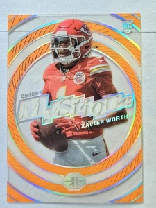 Xavier Worthy 2024 Panini Illusions "Mystique" Orange Acetate Rookie Card #6 - Picture 1 of 2