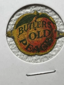 Butler’s Old Peach Vintage Blech Tabak Anhänger - Bild 1 von 2