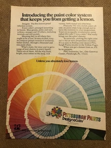 Vintage Pittsburgh Paints Magazin Anzeige 0C25 9966 - Bild 1 von 2
