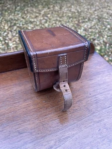 Antique C Farlow + Co Small Leather Fishing Reel Case Excellent - Picture 1 of 20