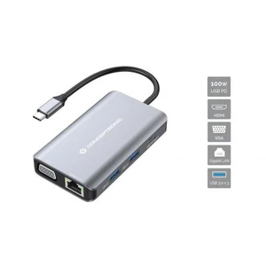 6369572 DOCKING STATION TYPE C 7IN1 1*HDMI/1*VGA/3*USB 3.0/1*USB C PD - Foto 1 di 4