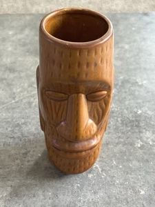 Tiki Becher Tiki Bar Ware hellbraun Keramik 12 Unzen polynesischer Becher - Bild 1 von 6