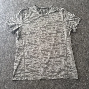 Ten Thousand Shirt Men Medium Gray Performance Camo Mesh Field Test 008 Gym Tee - Picture 1 of 12