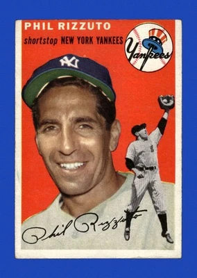 1954 Topps Set-Break # 17 Phil Rizzuto VG-VGEX (crease) *GMCARDS* - Imagem 1 de 2