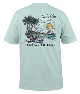 Camiseta manga corta SALT LIFE FRESH COMO NUEVA "BONE ISLAND" HOMBRE GRANDE NUEVA CON ETIQUETAS - Imagen 1 de 2