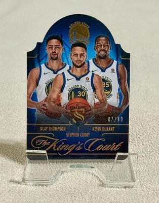 2024-25 Panini Silhouette Stephen Curry Kevin Durant Klay Thompson Bronce/49 GSW Foto 1 de 2