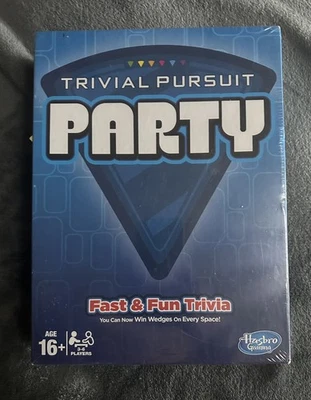 Trivial Pursuit Party Edition Fun & Fast Trivia board game Hasbro - (16+) New - Image 1 of 4