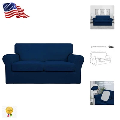 Funda protectora elástica para sofá de 3 piezas - Protector lavable apto para mascotas y niños Foto 1 de 4