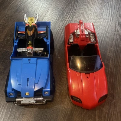 Lote de carros vintage Power Rangers Turbo Deluxe Storm Blaster Jeep Lightning Cruiser - Imagem 1 de 4