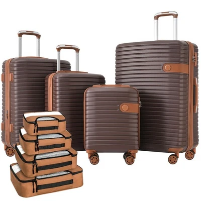 4 Piece Luggage Set Suitcase Set with 4 Packing Cubes, TSA Lock, Spinner Wheels - Image 1 of 4
