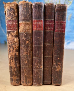 1809 The Works of Rev. John Fletcher HC Book Lot 5 Volumes II, III, IV, V, & VI - Picture 1 of 13