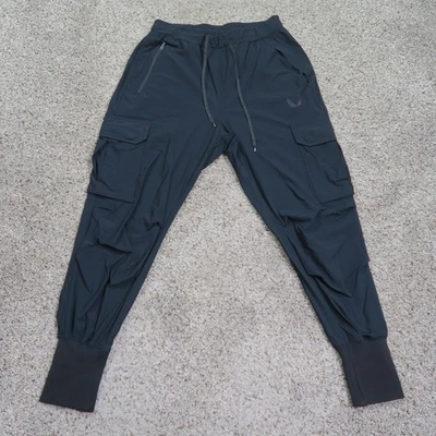 ASRV Joggers Mens Medium Black DSG-0437 Tetra Lite Cargo High Rib Athletic 28x27 - Image 1 of 4