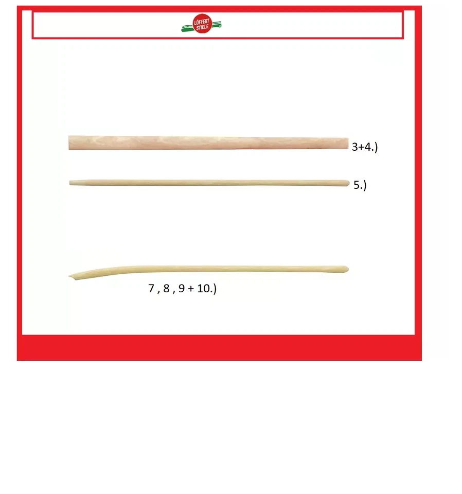 Löffert Schaufel-Kreuzhacken-Stoßscharren-Dunghackenstiele/verschi.Varainten - Bild 1 von 1