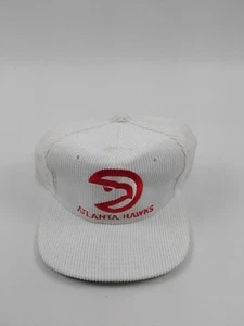 Snapback vintage de pana blanca Atlanta Hawks - Imagen 1 de 8