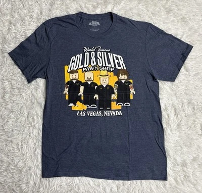Camiseta Mini Figura Lego Pawn Stars Gold & Silver Pawn Shop Las Vegas Talla L Foto 1 de 4