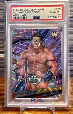 Ultimate Warrior 2022 Panini Revolution WWE Angular Refractor /199 PSA 10 POP 1  — 第 1/4 张图片