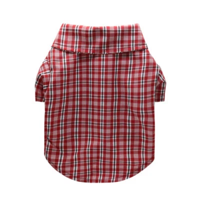 Ropa de verano para perros mascotas gatos camisa a cuadros ropa para perros pequeños Chihuahua Yorkshire Foto 1 de 4